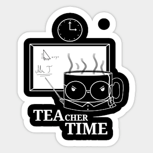 Tea Time Teacher Sticker